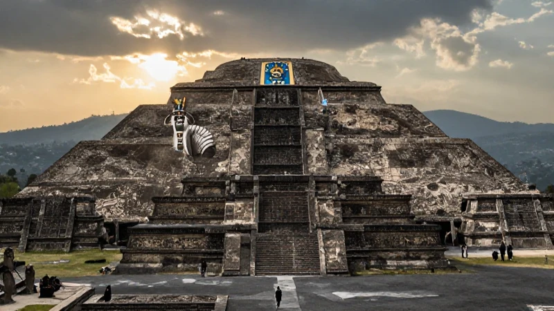 Teotihuacán, ciudad sagrada, ostenta impresionantes pirámides