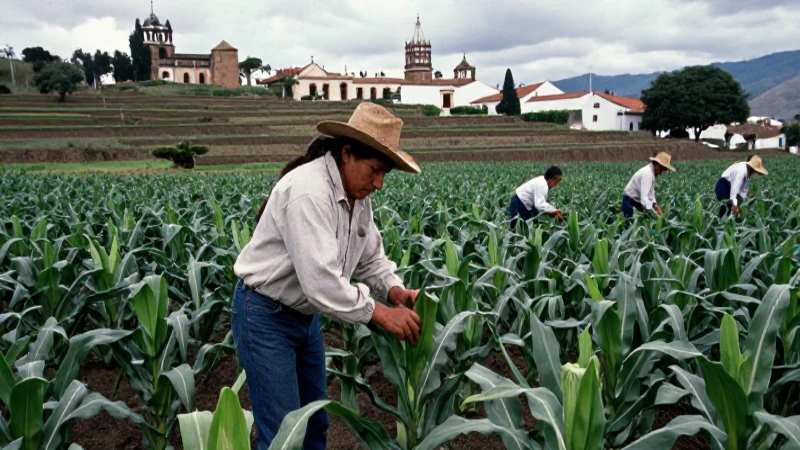 La agricultura era central para la economía novohispana