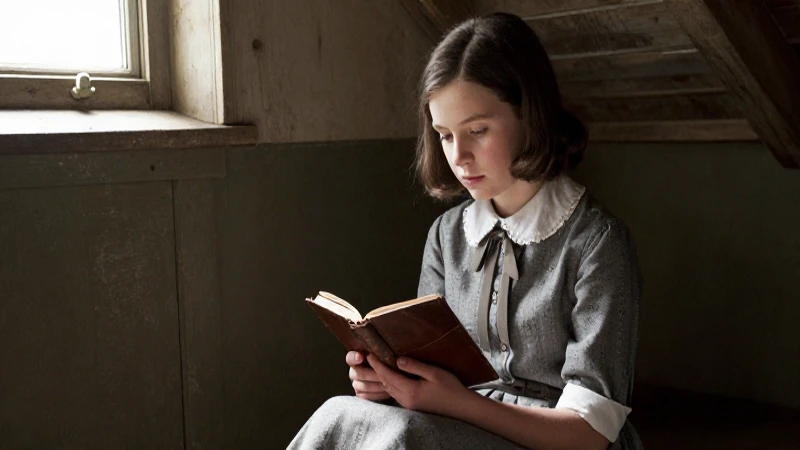 Quién fue Anne Frank, autora de 'El diario de Ana Frank' 16 Anne Frank en el Anexo Secreto, con su diario