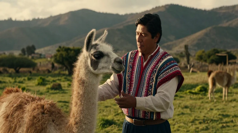 Animales aztecas: Qué animales domesticaron los mexicas 4 Mexica con guanaco en el Valle de México