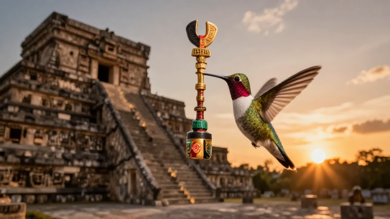 Cuáles son los animales sagrados en las creencias aztecas 18 Sacerdote azteca en templo al atardecer