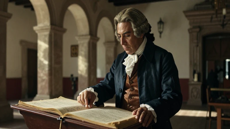 Poder colonial en un palacio histórico