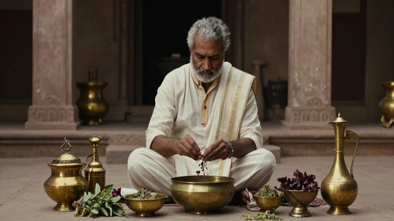 Vaidya preparaba remedios ancestrales en India