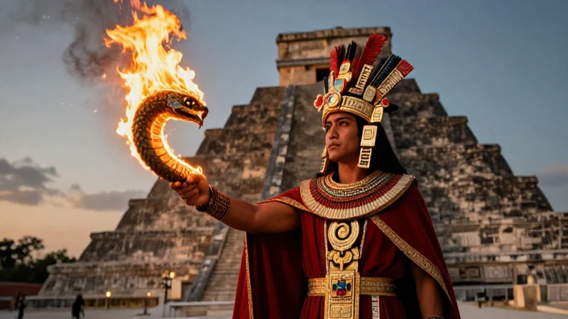 La fuerza de la serpiente de fuego azteca