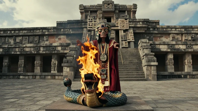 Sacerdote Mexica y el poder de la serpiente