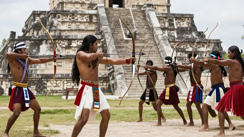 Usaban átlatl, arco, flecha y lanzas
