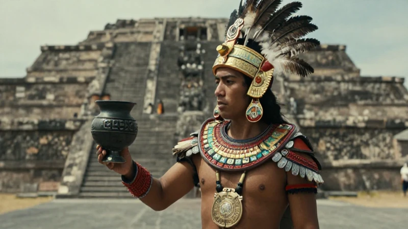 Axayácatl, gobernante azteca, en Tenochtitlan