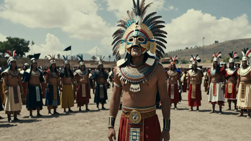 Victorioso Axayácatl y sus guerreros aztecas