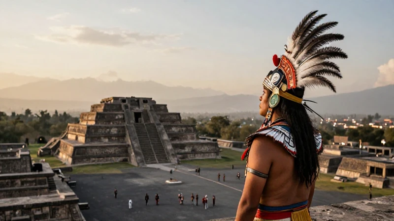 Quiénes fueron los aztecas y qué aportes culturales hicieron 28 Noble azteca observa ceremonia en Tenochtitlan