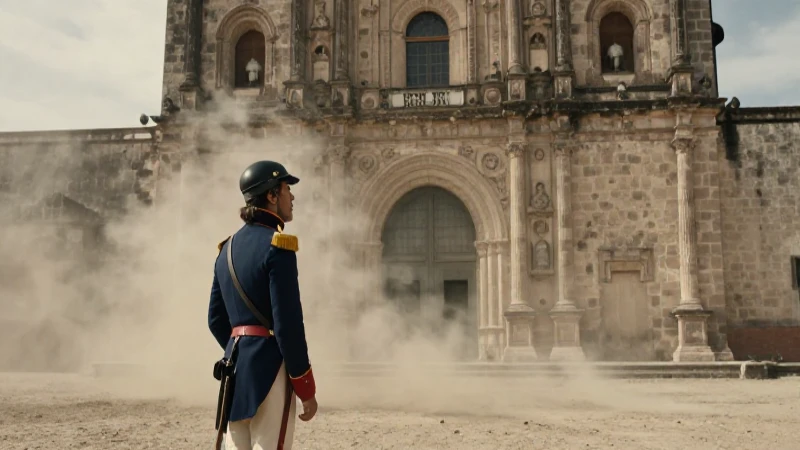 Cuál es el análisis de la Batalla de Churubusco y el convento 54 Soldado francés ante un convento mexicano del siglo XIX