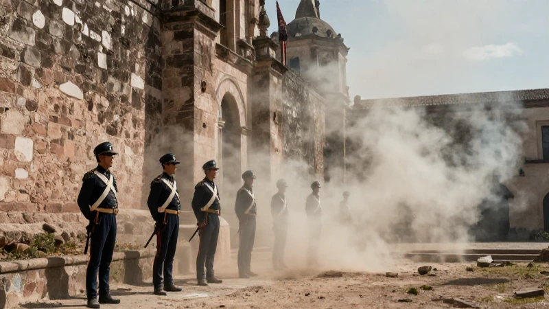Cuál es el análisis de la Batalla de Churubusco y el convento 47 Soldados mexicanos en Churubusco con atmósfera dramática