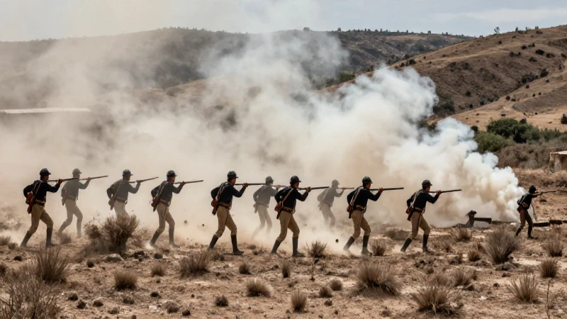 Batalla de Padierna: Un Fracaso en la Estrategia Militar 37 Infantaría revolucionaria lucha en las colinas de Padierna