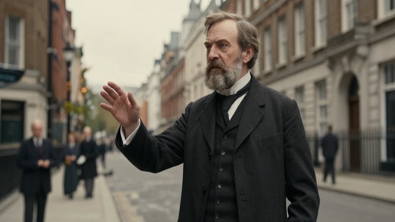 Russell en London, siglo XX, foto histórica