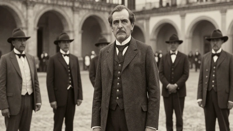 Quién fue Francisco I. Madero, presidente de México 26 Madero, líder político, en la plaza colonial