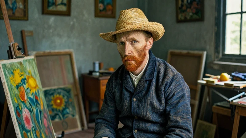 Van Gogh en Arlés, pintando intensamente