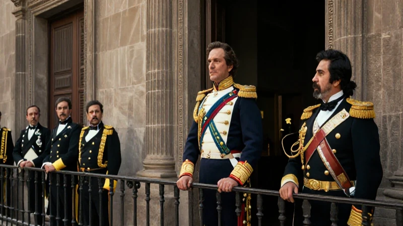 Primer Imperio Mexicano: El Gobierno de Iturbide y su Legado 7 Iturbide en el palacio mirando a la Ciudad de México