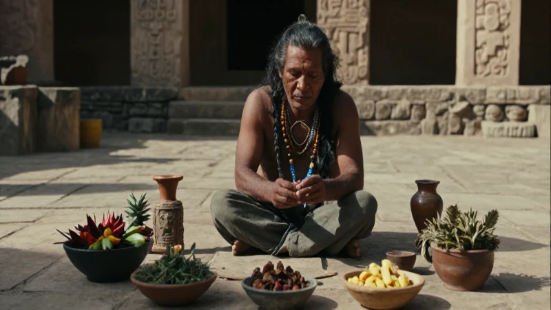Cuál es la sabiduría de la brujería medicinal azteca 200 Curandero azteca realiza ritual