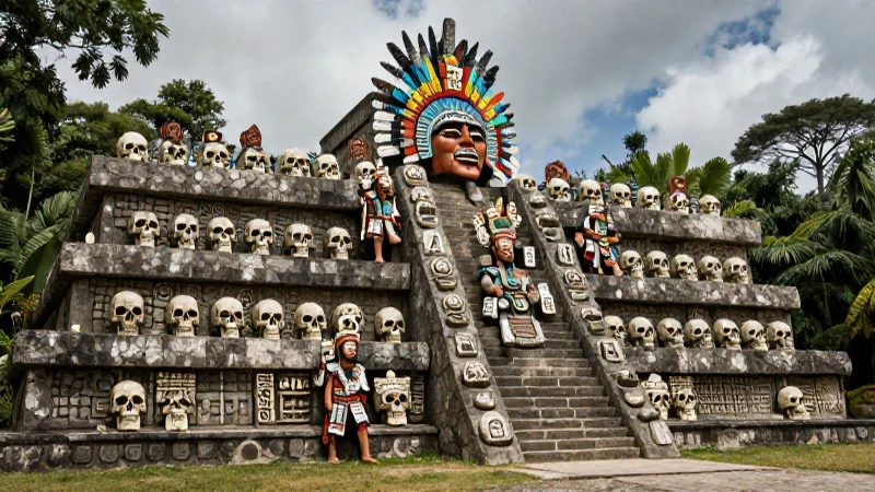 Qué es el Tzompantli y cuál es su significado en la cultura azteca 48 Tzompantli era un muro de cráneos de guerra aztecas