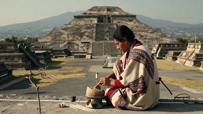 Quieres descubrir la interesante zona arqueológica de Calixtlahuaca 31 Artesano en la antigua ruina de Teotihuacán