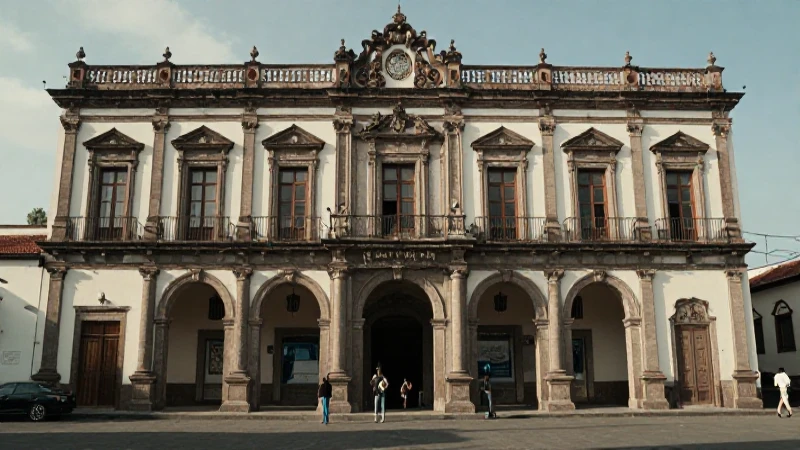 Calle 5 de Mayo: Descubre su Encanto en el Centro de CDMX 27 Fachada teatral histórica mexicana realista