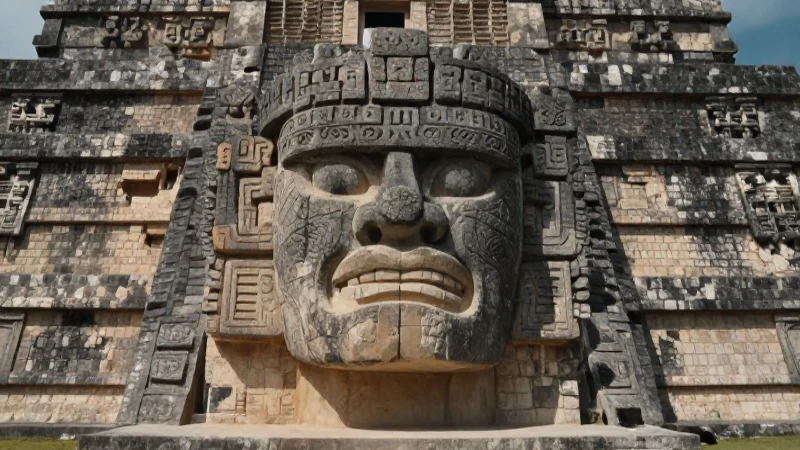 Escultura de Coatlicue en el Templo del Sol