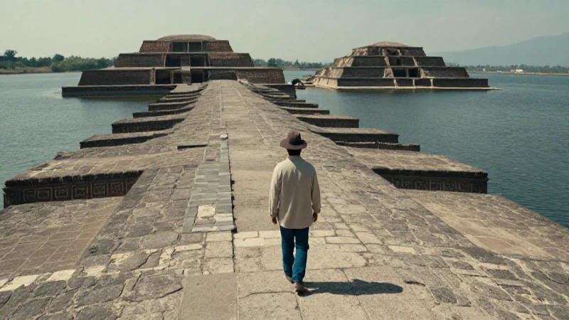 Ciudadano Mexica en Tenochtitlan, calzada impresionante