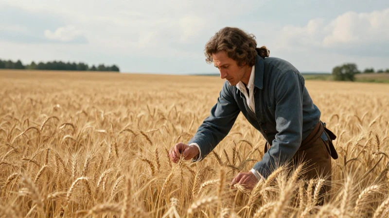 Qué es la fisiocracia y cuáles son sus características clave 16 Campesino francés inspecciona un campo dorado