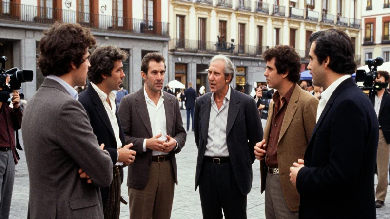 Fotografía documental de debate político en Madrid
