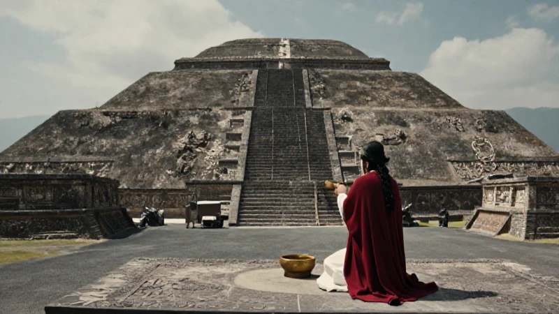 Ritual en Teotihuacán, Pirámide de la Luna