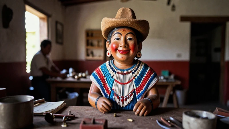 Artesano de Veracruz en taller colonial