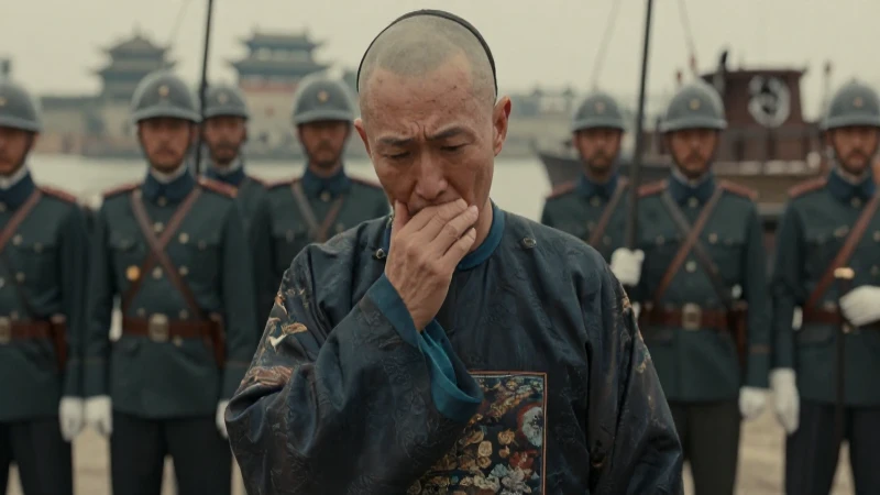 Oficial Qing, miedo ante ejército extranjero
