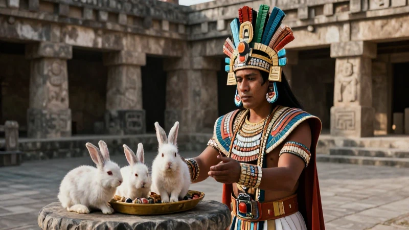 Noble azteca en ritual ceremonial