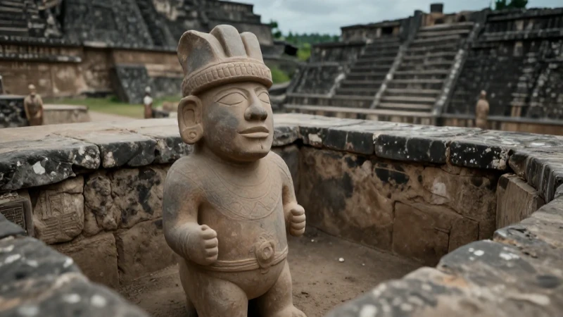 Figura zapoteca hallada en Monte Albán