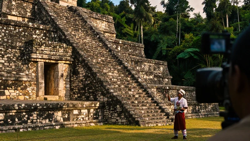 Chiapa de Corzo: Descubre su Zona Arqueológica en Chiapas 44 Indígena estudia ruinas antiguas en Chiapa