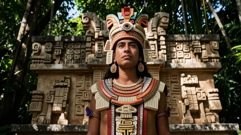 Chiapas: Descubre la Magia de Bonampak y sus Templos Mayas 276 Majestuoso noble maya en la selva
