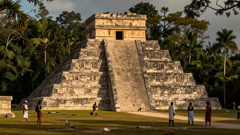 Chichén Itzá: Descubre el Templo de los Jaguares en Yucatán 167 Arquitectura Maya y sacerdotes en la selva tropical