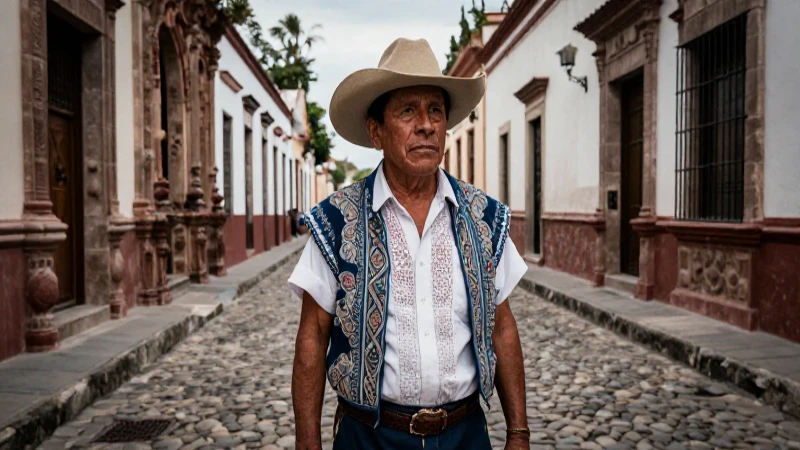Colonial histórico en calle barroca de Chupícuaro