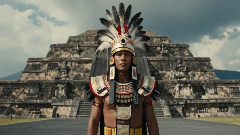 Noble guerrero mesoamericano en Tenochtitlan