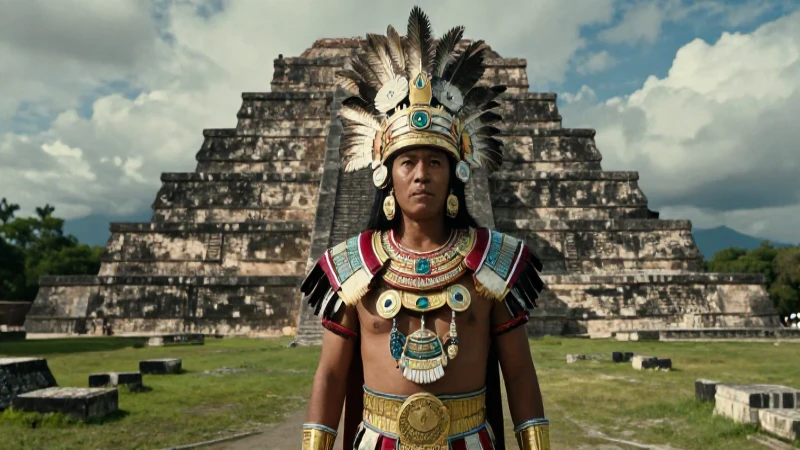 Qué culturas prehispánicas existieron en México 4 Guerrero azteca frente al Templo Mayor