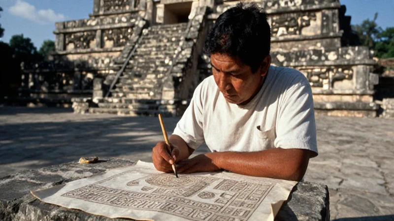 Los códices mixtecos: un vistazo a los códices y su historia 3 Escribas Mixtecas pintan codices en arquitectura antigua
