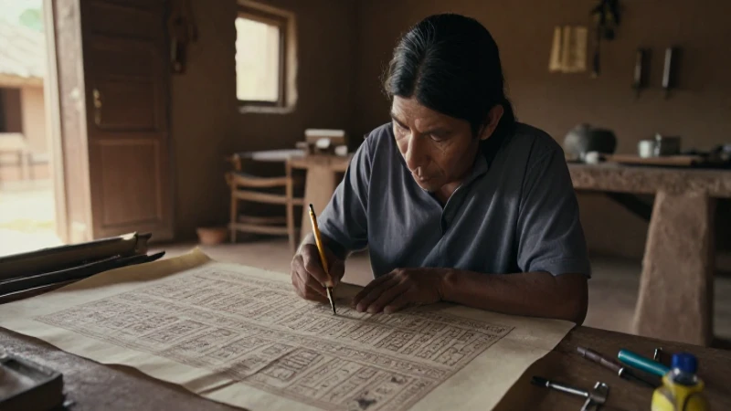 Escribas Mixtecos pintan códices en papel amate