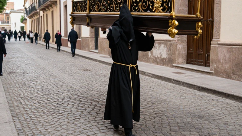 Hermano cargando pasiona en calle histórica