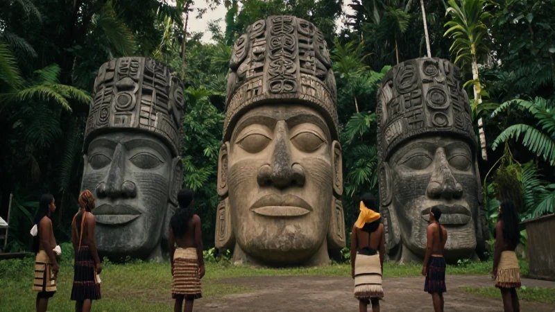 Misterios de las cabezas ancestrales gigantes