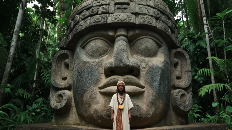 Olmecas y sus misterios ancestrales en la selva