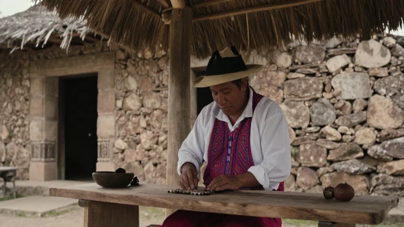 Artesano indígena trabaja en Comala con estilo documental