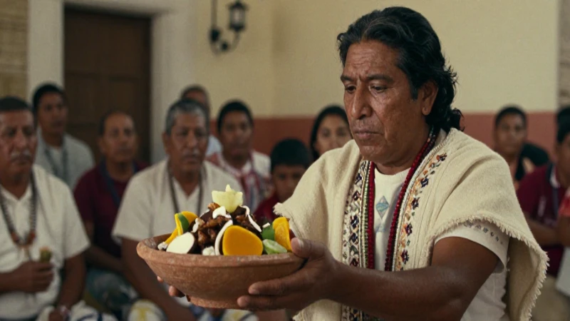 Comida oaxaqueña: Descubre la riqueza de la cocina oaxaqueña 187 Sacerdote zapoteco ofrece comida ceremonial en Oaxaca