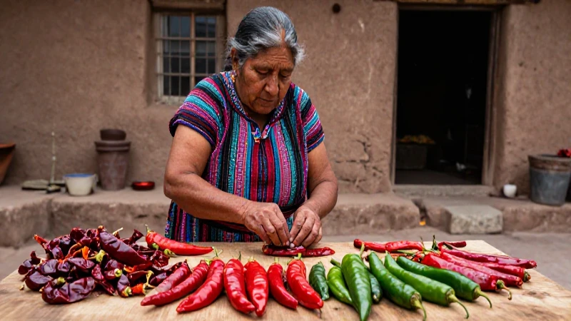 Chiles mexicanos añaden sabor a la comida picante