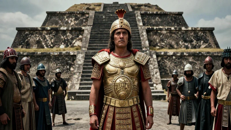 Cuauhtémoc, último azteca, en Tenochtitlan