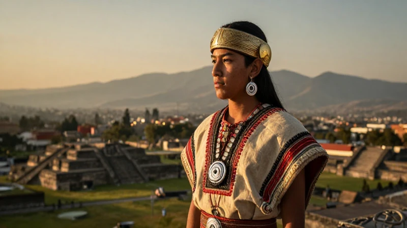 Cuál es la biografía y muerte trágica del emperador Cuauhtémoc 47 Cuauhtémoc mira el Valle de México