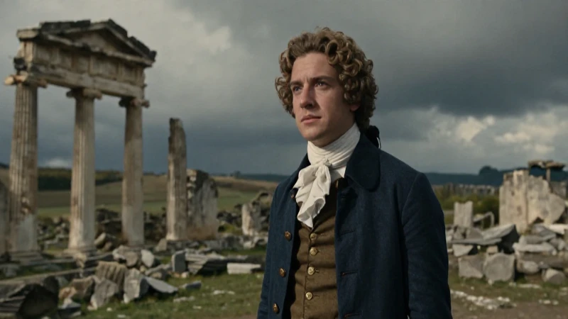 Qué contexto socio-histórico dio origen al Romanticismo 45 Joven intelectual romántico en ruinas históricas